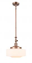 Innovations Lighting 206-AC-G691-12 - Bridgeton - 1 Light - 12 inch - Antique Copper - Stem Hung - Mini Pendant