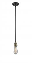 Innovations Lighting 206-BAB - Bare Bulb - 1 Light - 3 inch - Black Antique Brass - Stem Hung - Mini Pendant