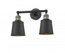 Innovations Lighting 208-BAB-M9-AB - Addison - 2 Light - 16 inch - Black Antique Brass - Bath Vanity Light