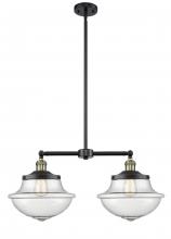 Innovations Lighting 209-BAB-G544 - Oxford - 2 Light - 25 inch - Black Antique Brass - Stem Hung - Island Light