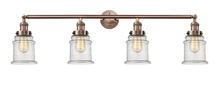 Innovations Lighting 215-AC-G184 - Canton - 4 Light - 42 inch - Antique Copper - Bath Vanity Light