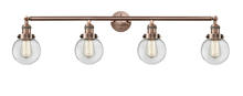 Innovations Lighting 215-AC-G202-6 - Beacon - 4 Light - 42 inch - Antique Copper - Bath Vanity Light
