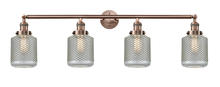 Innovations Lighting 215-AC-G262 - Stanton - 4 Light - 44 inch - Antique Copper - Bath Vanity Light
