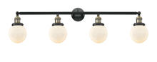 Innovations Lighting 215-BAB-G201-6 - Beacon - 4 Light - 42 inch - Black Antique Brass - Bath Vanity Light