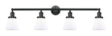 Innovations Lighting 215-BK-G61 - Cone - 4 Light - 42 inch - Matte Black - Bath Vanity Light