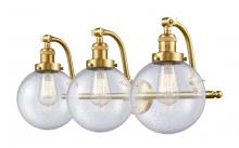 Innovations Lighting 515-3W-SG-G204-8 - Beacon - 3 Light - 28 inch - Satin Gold - Bath Vanity Light