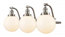 Innovations Lighting 515-3W-SN-G201-8 - Beacon - 3 Light - 28 inch - Brushed Satin Nickel - Bath Vanity Light