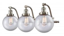 Innovations Lighting 515-3W-SN-G202-8 - Beacon - 3 Light - 28 inch - Brushed Satin Nickel - Bath Vanity Light