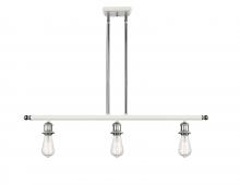 Innovations Lighting 516-3I-WPC - Bare Bulb - 3 Light - 36 inch - White Polished Chrome - Cord hung - Island Light