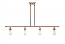 Innovations Lighting 516-4I-AC - Bare Bulb - 4 Light - 48 inch - Antique Copper - Cord hung - Island Light