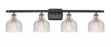 Innovations Lighting 516-4W-BAB-G412 - Dayton - 4 Light - 36 inch - Black Antique Brass - Bath Vanity Light