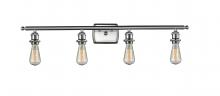 Innovations Lighting 516-4W-SN - Bare Bulb - 4 Light - 36 inch - Brushed Satin Nickel - Bath Vanity Light