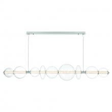 Eurofase 47257-030 - Atomo 74&#34; LED Chandelier In Chrome With Clear Glass