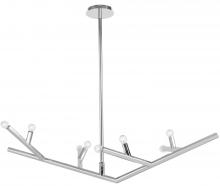 Avenue Lighting HF8888-PN - The Oaks Collection Polished Nickel Linear 8 Light Fixture