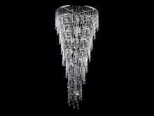 Avenue Lighting HF1805-PN - Hollywood Blvd. Collection Polished Nickel and Tear Drop Crystal Large Hanging Fixture