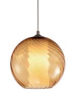 Kuzco Lighting Inc 434111A - Single Lamp Pendant with Transparent Glass