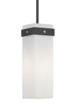 Kuzco Lighting Inc 498111BZ - Single Lamp Pendant with White Opal Glass