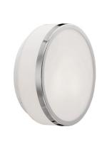 Kuzco Lighting Inc 603902CH - Two Lamp Round Wall Sconce with Metal Trim
