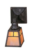 Arroyo Craftsman AS-1TF-VP - a-line shade one light sconce with t-bar overlay