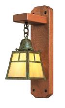 Arroyo Craftsman AWS-1EM-BZ - a-line mahogany wood sconce without overlay (empty)