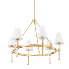 Mitzi by Hudson Valley Lighting H630806-AGB - Janelle Chandelier