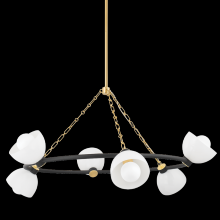 Mitzi by Hudson Valley Lighting H724806-AGB/TBK - BELLE Chandelier