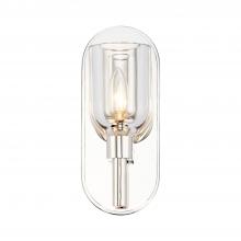 Alora Lighting WV338101PNCC - Lucian 9-in Clear Crystal/Polished Nickel 1 Light Wall/Vanity