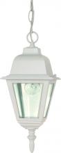 Nuvo 60/487 - Briton - 1 Light 10&#34; Hanging Lantern with Clear Glass - White Finish