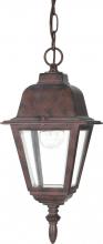 Nuvo 60/488 - Briton - 1 Light 10&#34; Hanging Lantern with Clear Glass - Old Bronze Finish