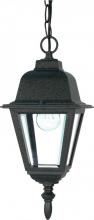 Nuvo 60/489 - Briton - 1 Light 10&#34; Hanging Lantern with Clear Glass - Textured Black Finish