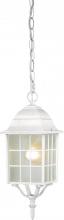 Nuvo 60/4911 - Adams - 1 Light 16&#34; Hanging Lantern with Frosted Glass - White Finish