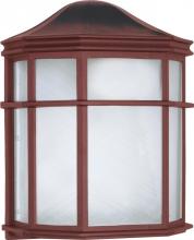 Nuvo 60/538 - 1 Light - 10&#34; Cage Lantern with Linen Acrylic Lens - Old Bronze Finish