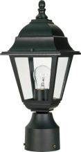 Nuvo 60/548 - Briton - 1 Light 14&#39;&#39; Post Lantern with Clear Glass - Textured Black Finish