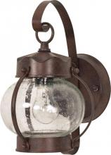 Nuvo 60/631 - 1 Light 11&#34; - Onion Lantern with Clear Seeded Glass - Old Bronze Finish