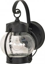 Nuvo 60/632 - 1 Light 11&#34; - Onion Lantern with Clear Seeded Glass - Textured Black Finish