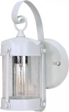 Nuvo 60/633 - 1 Light 11&#34; - Piper Lantern with Clear Seeded Glass - White Finish