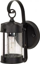 Nuvo 60/635 - 1 Light 11&#34; - Piper Lantern with Clear Seeded Glass - Textured Black Finish