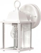 Nuvo 60/636 - 1 Light 9&#34; - Cube Lantern with Clear Beveled Glass - White Finish
