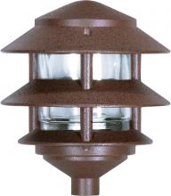Nuvo SF76/632 - 1 Light - 8&#34; Pathway Light - Two Louver - Small Hood - Old Bronze Finish