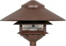 Nuvo SF76/635 - 1 Light - 9&#34; Pathway Light - Two Louver - Large Hood - Old Bronze Finish