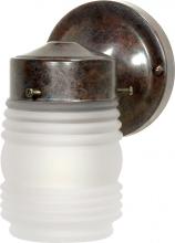 Nuvo SF76/700 - 1 Light - 6&#34; Mason Jar with Frosted Glass - Old Bronze Finish