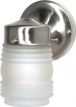 Nuvo SF76/701 - 1 Light - 6&#34; Mason Jar with Frosted Glass - Brushed Nickel Finish