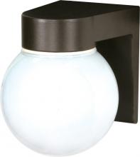 Nuvo SF77/141 - 1 Light - 8&#34; Utility Wall with White Glass - Bronzotic Finish
