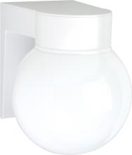 Nuvo SF77/531 - 1 Light - 8&#34; Utility Wall with White Glass White Finish