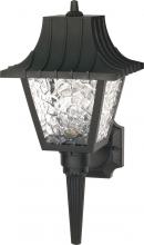 Nuvo SF77/852 - 1 Light - 18&#34; Mansard Lantern withTextured Acrylic Panels - Black Finish