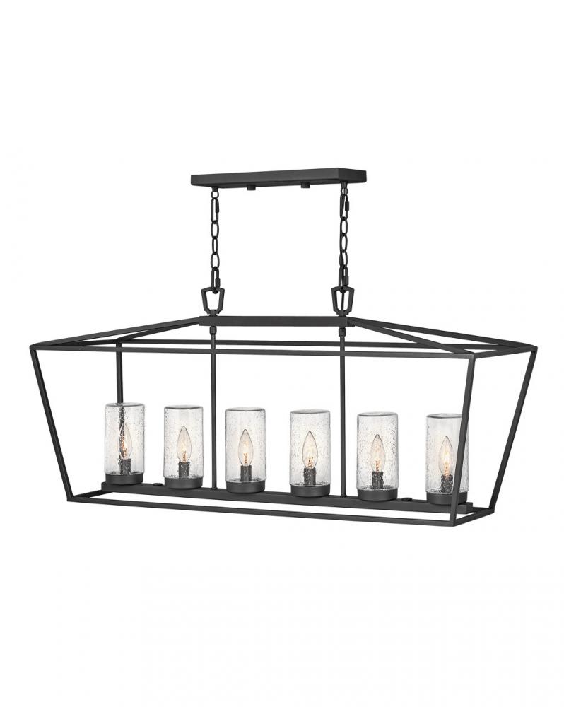 Hinkley Lighting Alford Place Series 2569MB Exterior Linear Chandelier (Incandescent or LED)