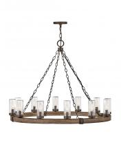 Hinkley 29207SQ-LL - Hinkley Lighting Sawyer Series 29207SQ-LL Exterior Chandelier (Incandescent or LED)