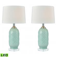 ELK Home 77099/S2-LED - La Joliette 24&#39;&#39; High 2-Light Table Lamp - Set of 2 Pale Blue - Includes LED Bulbs