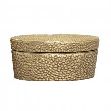 ELK Home H0807-10656 - Oval Pebble Box - Large Brass